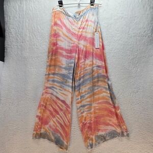 YFB Young Fabulous Broke Aiko Boho Silky Pants‎ Womens M Festival Wide Leg